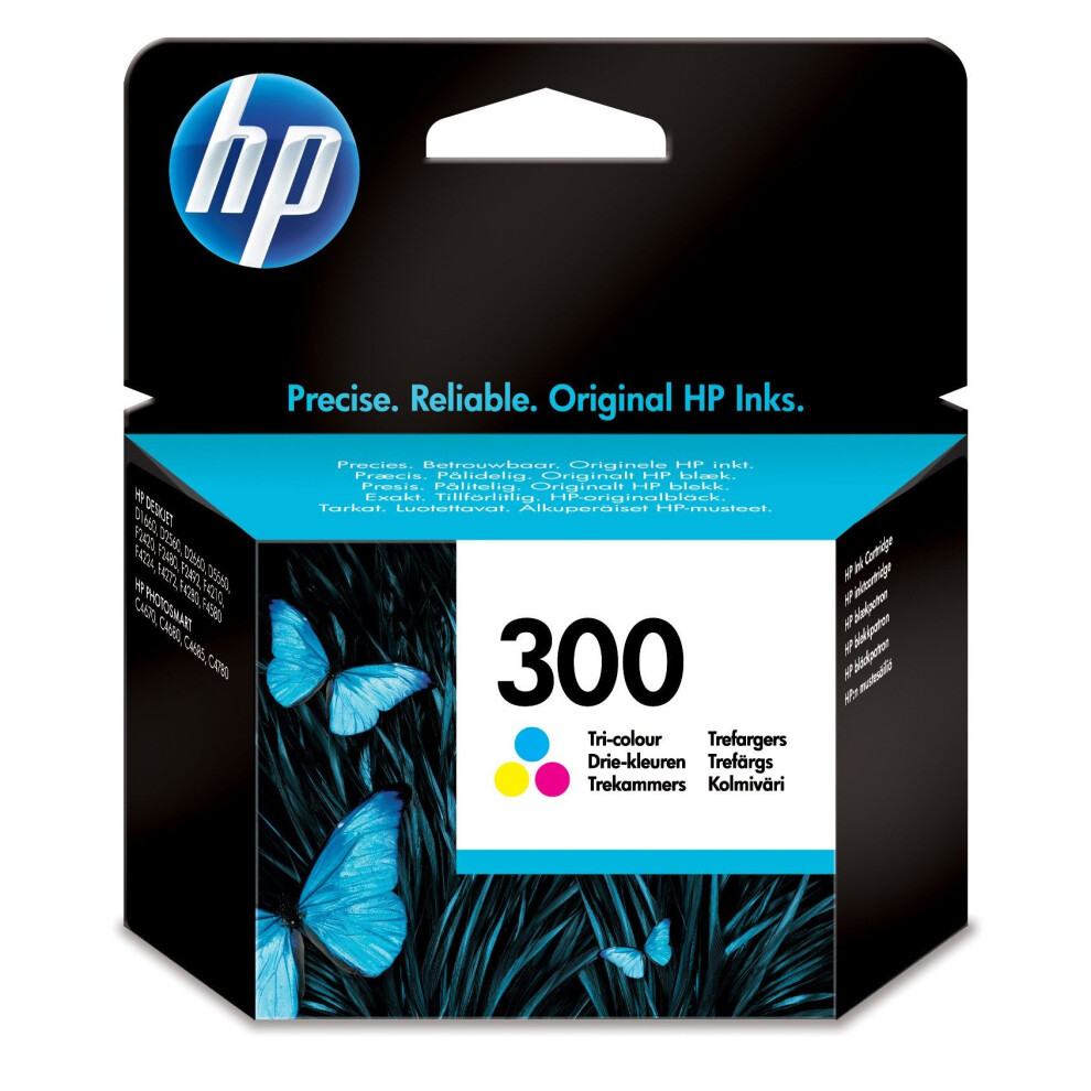 HP 300 Tri-color Original Ink Cartridge (CC643EE)