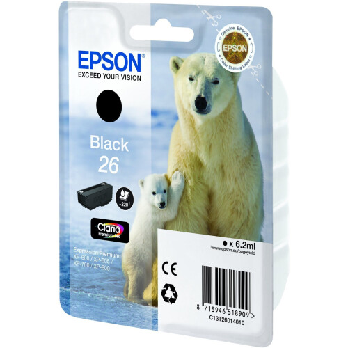 Epson Epson Polar Bear 26 Ink Cartridge - Standard, Black 2