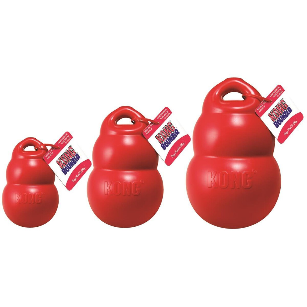 KONG Bounzer Dog Toy, Medium, Red