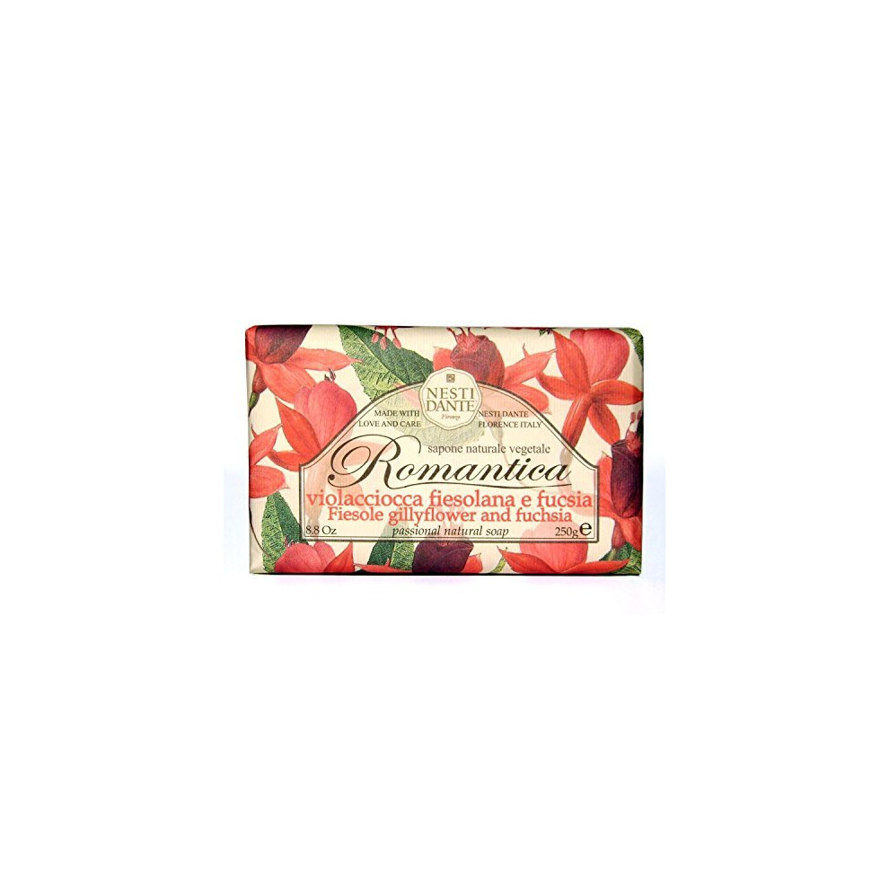 Nesti Dante Fuchsia Romantica Passional Natural Soap - Fiesole Gillyflower And 8.8Oz, 8.8 Ounce
