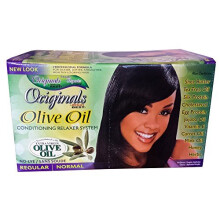 Africas Best Originals Olive Oil Conditioning Relaxer System for Women, RegularNormal