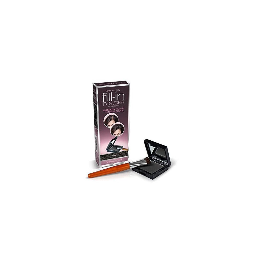 Cover Your Gray Fill-In Powder Hair Color w Procapil - Black