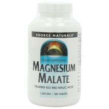 Source Naturals, Magnesiummalat, 3.750 mg, 180 Tabletten (1.250 mg pro Tablette)