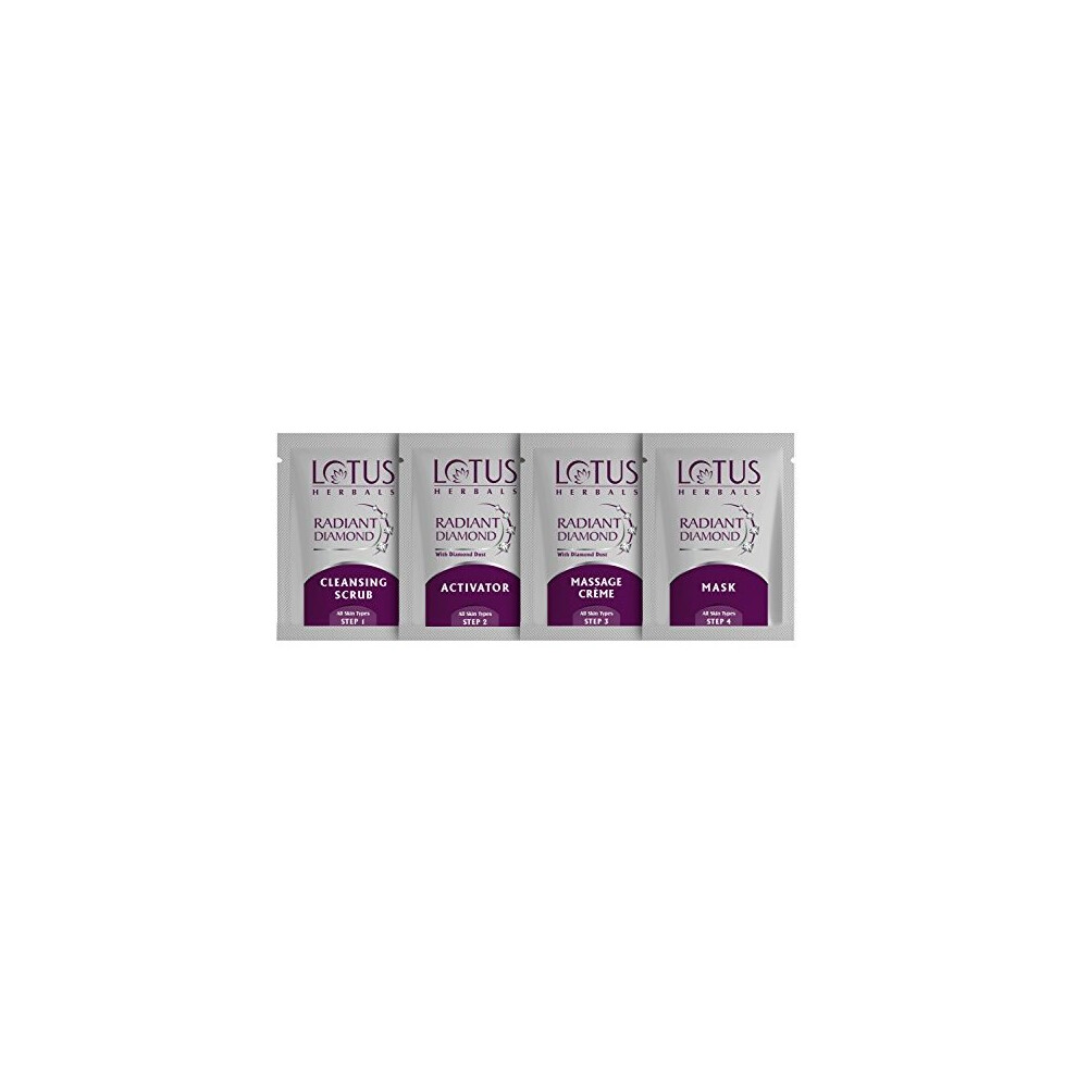 Lotus Herbals Radiant Diamond Facial Kit, 37G