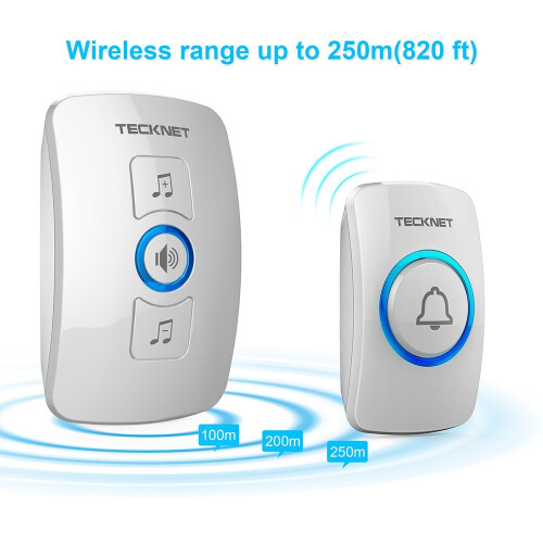 TeckNet TeckNet Wireless Doorbell | Wall Plug-in Cordless Door Chime 1