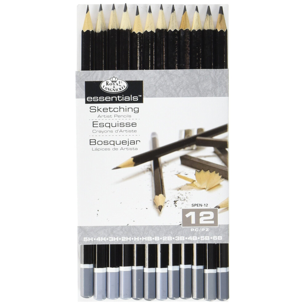 Royal & Langnickel sketching artist pencils - set of 12 drawing pencils 5H to 6B