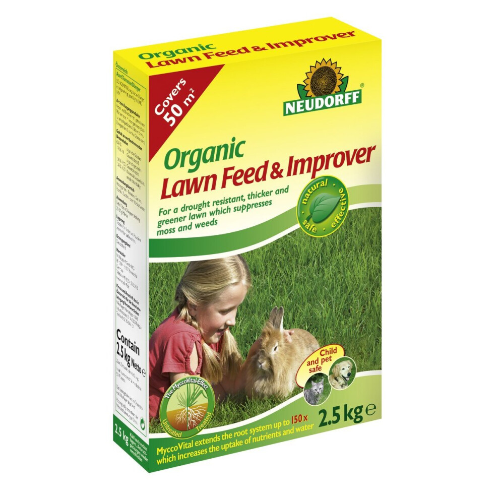 Neudorff 2.5Kg Organic Lawn Feed and Improver