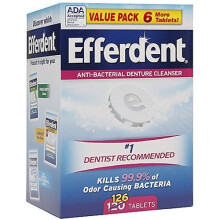 Tabletki do czyszczenia protez Efferdent Retainer Tabletki do czyszczenia protez dentystycznych Complete Clean 126 tabletek