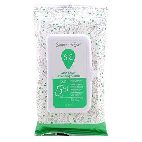 Summers Eve Cleansing Cloths 32 Count Aloe Love (3 Pack)