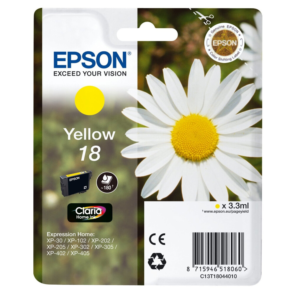 Epson XP30/ 102/ 202/ 302/ 405 Ink Cartridge - Standard, Yellow