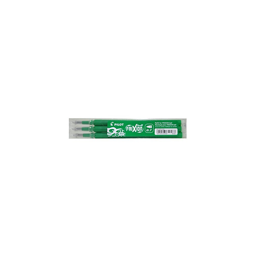 Pilot Refills for Frixion Rollerball 0.7 mm (Pack of 3) - Green