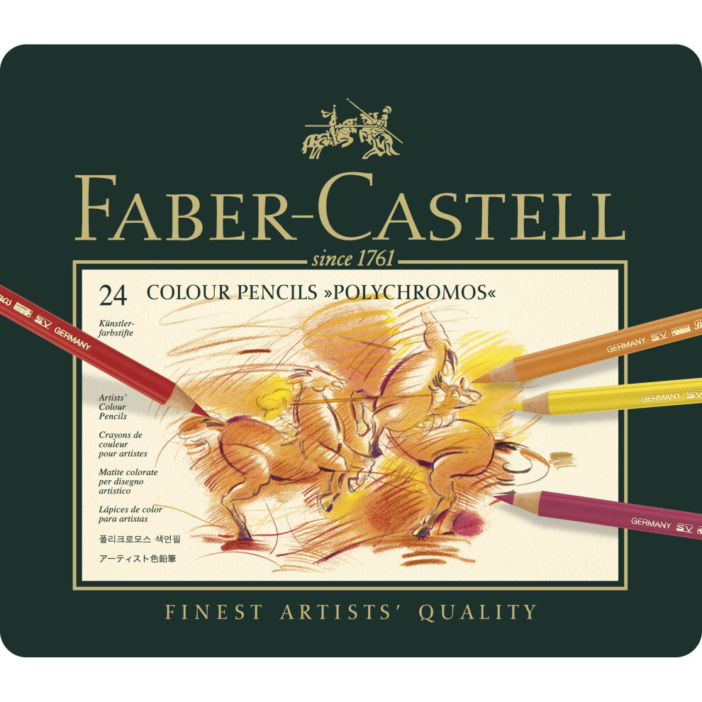 Faber-Castell Polychromos Colour Pencils Tin Of 24