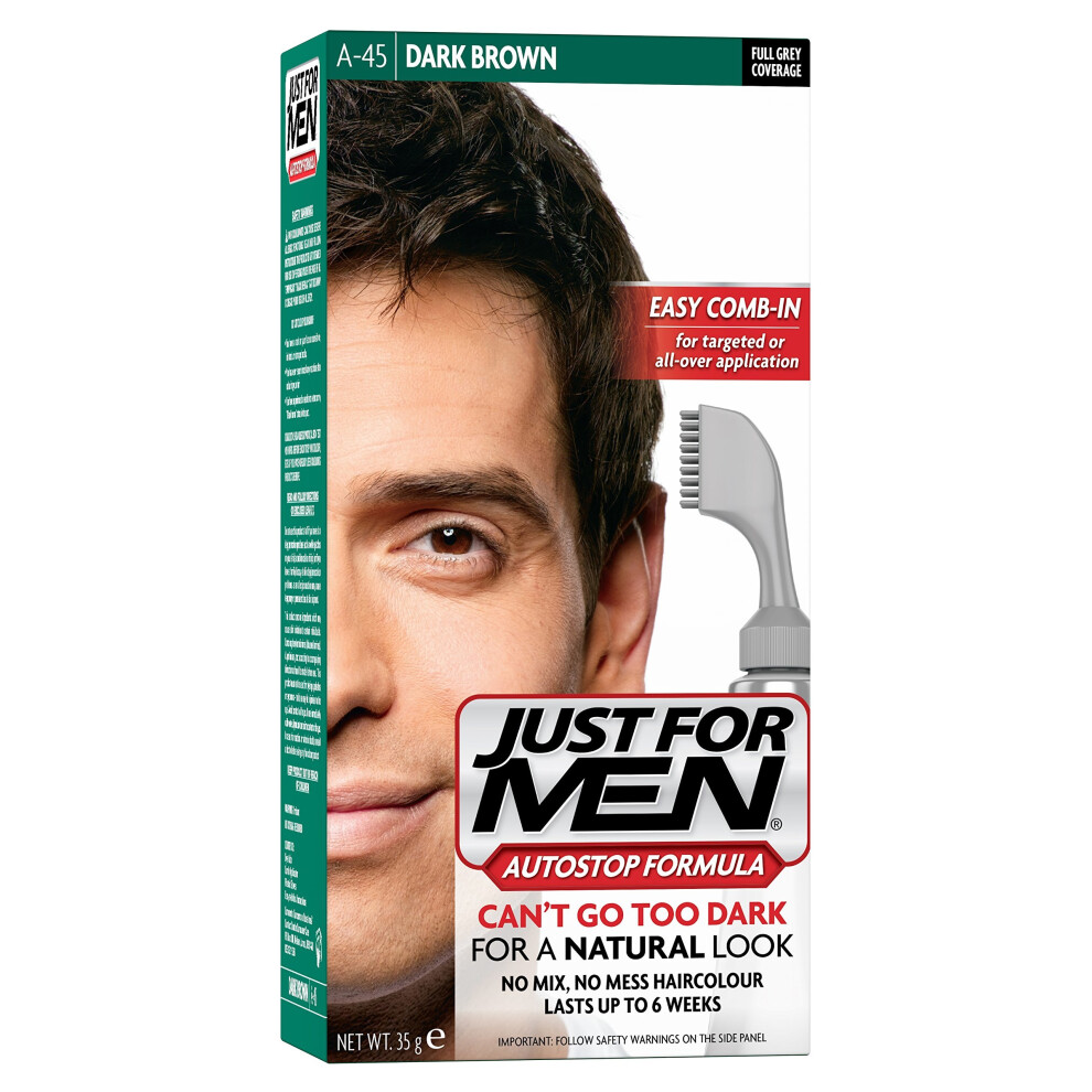 Just For Men Autostop Hair Color Dark Brown A45