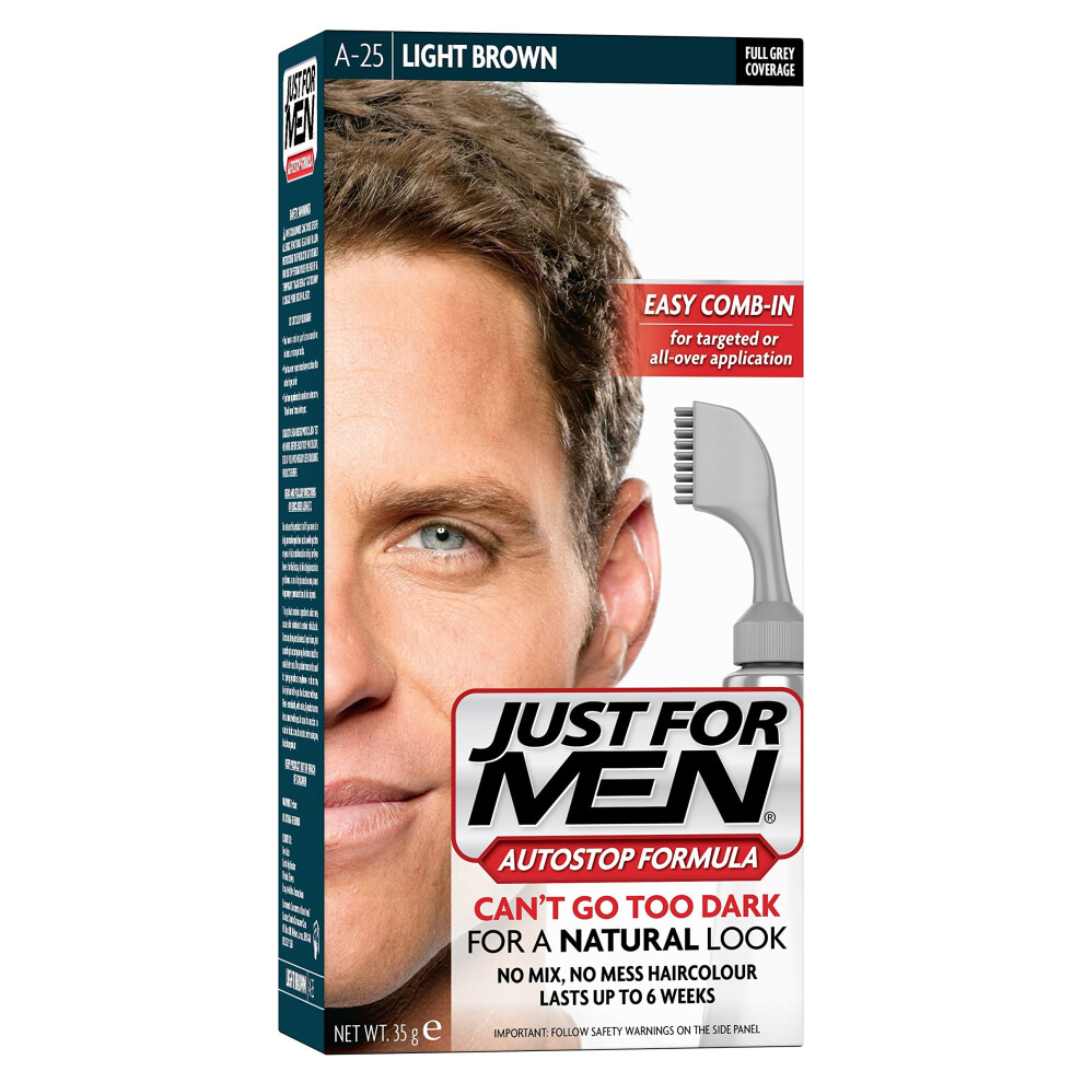 Just For Men Autostop Hair Color Light Brown A25