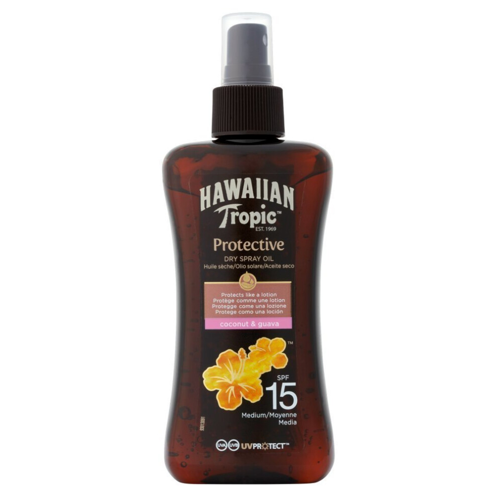 Hawaiian Tropic SPF15 Protective Dry Spray Oil