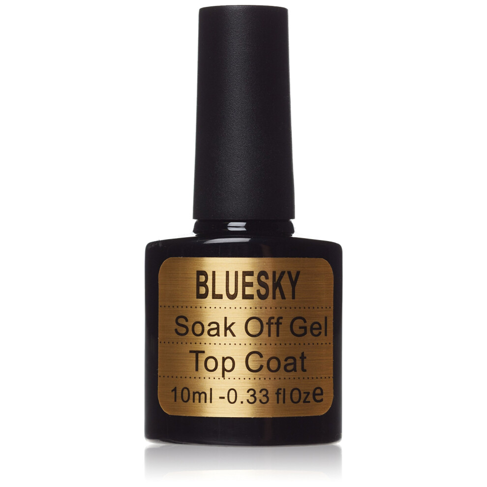Bluesky Nail Polish Uv Soak Off Gel Top Coat 10 Ml