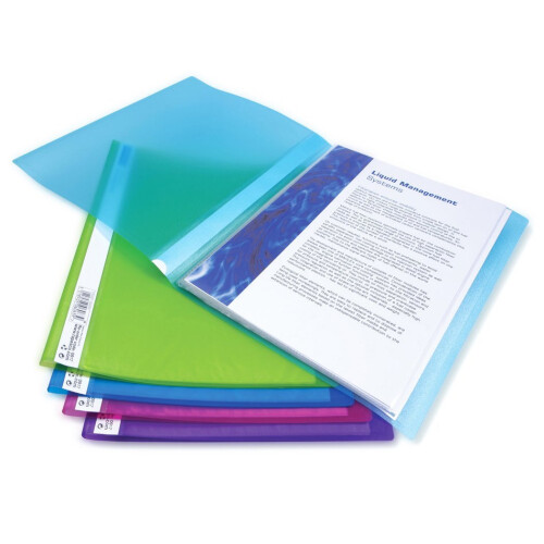 10pk Rapesco A4 Flexi Display Books | 20 Pocket Display Books