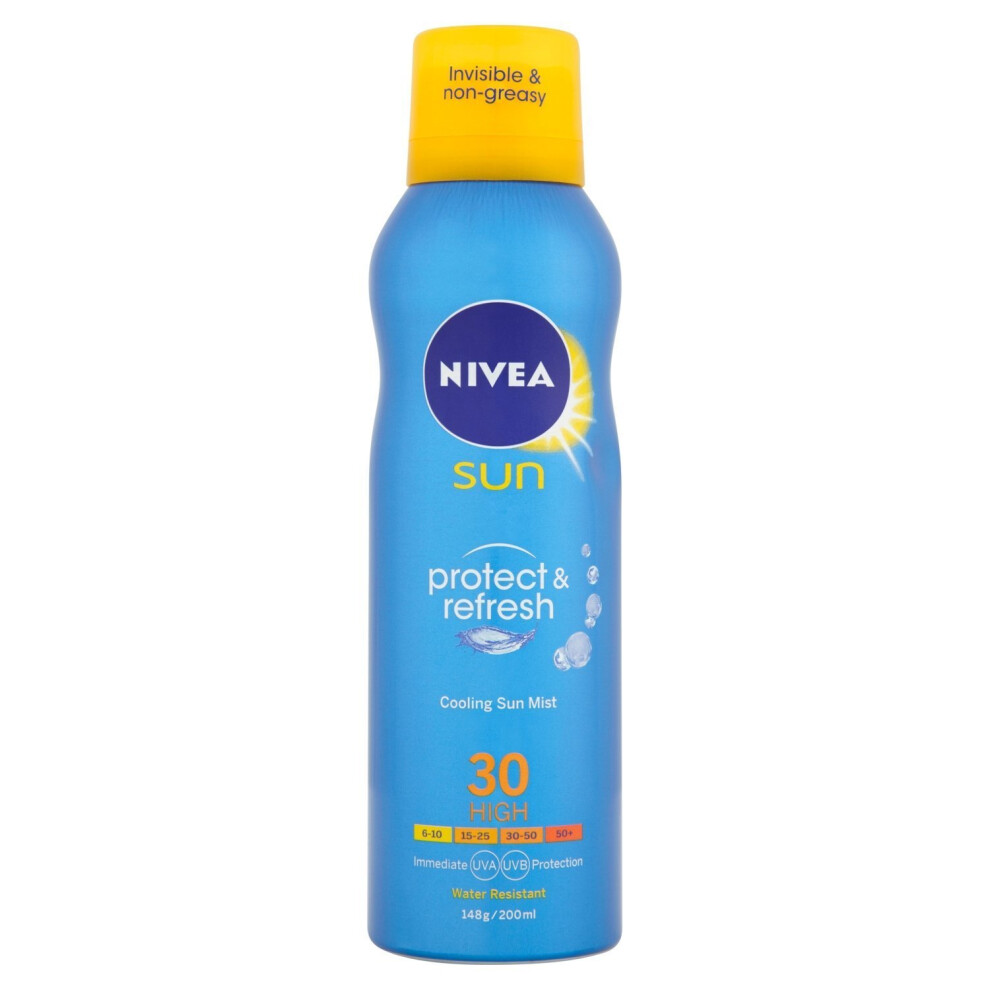 Nivea Sun Protect and Refresh Refreshing Sun Spray High, 200 ml - SPF 30