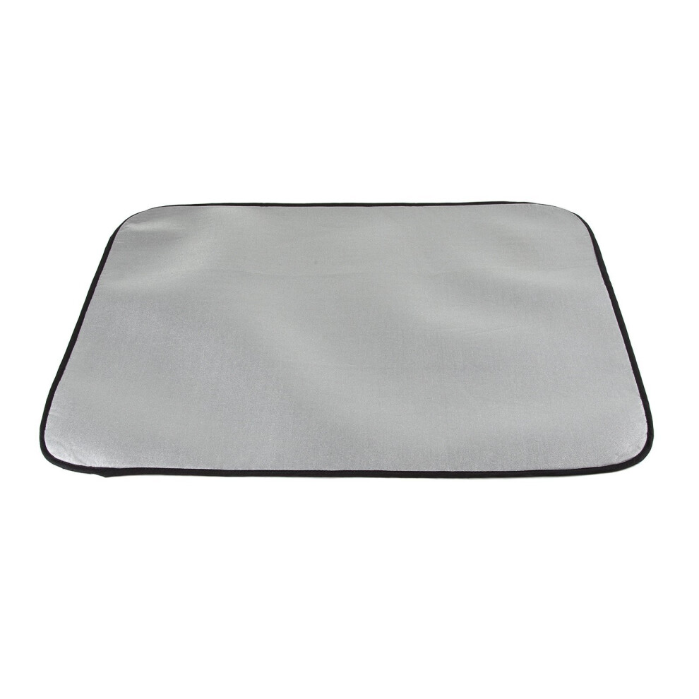 Metallised Ironing Pad 70x60cm – Travel-Friendly, Heat-Reflective Surface, Perforated, Non-Slip Underlay, UK Made – PP21604040