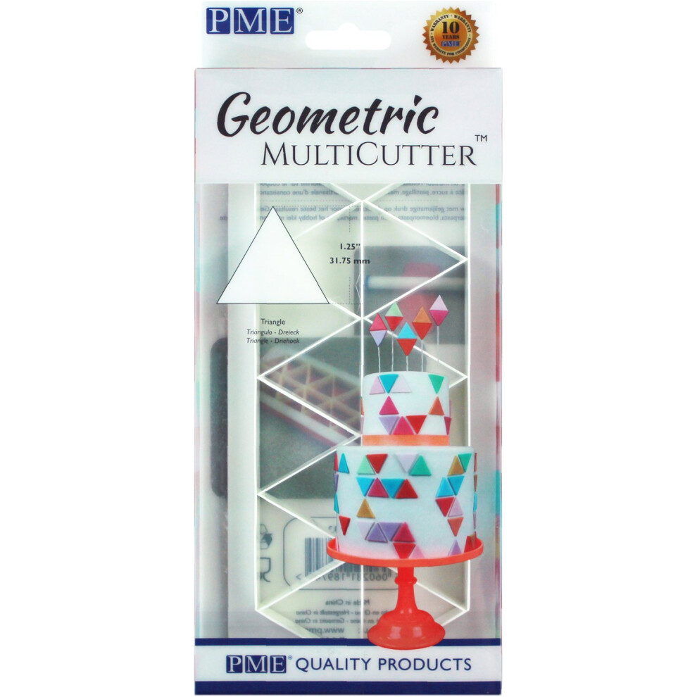 Fondant Geometric Multicutter-Triangle Large
