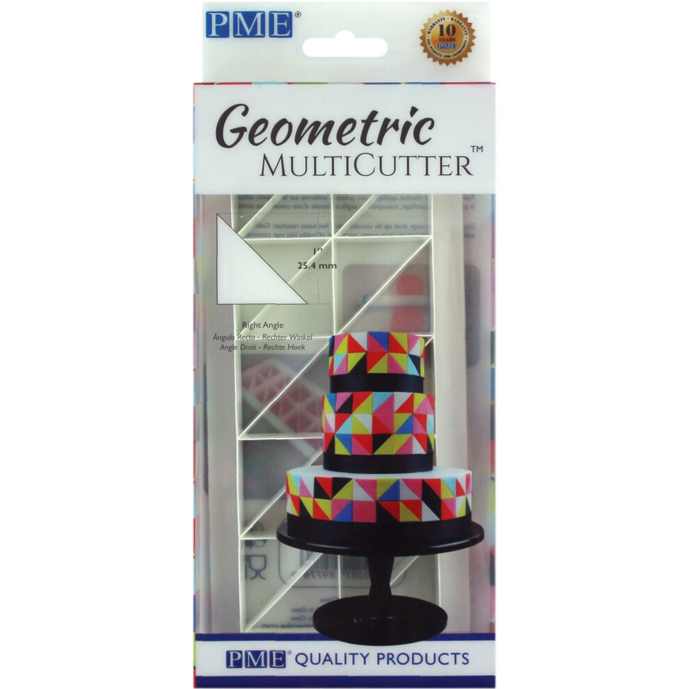 Fondant Geometric Multicutter-Right Angle Medium