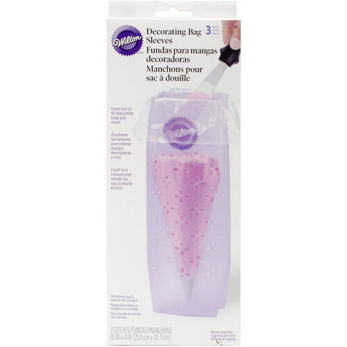 Decorating Bag Sleeves 3/Pkg-Plastic