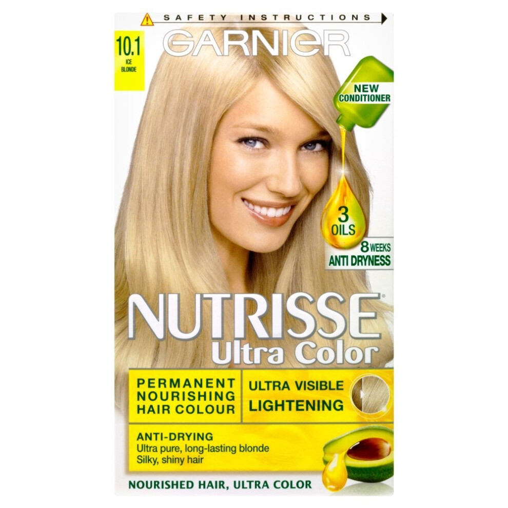 Garnier Nutrisse Ultra Color 10.1 Ice Blonde Permanent Hair Dye Grey