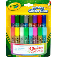 Crayola Pip-Squeaks Pegamento Brillo Lavable 16/Paq-