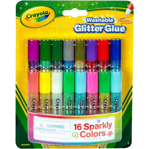 Crayola Crayola Pip-Squeaks Pegamento Brillo Lavable 16/Paq-