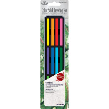 Color Stick Drawing Set W/Tin-