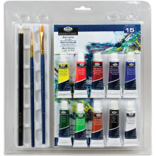 Royal Clamshell Art Sets-Acrylgemlde 15-tlg