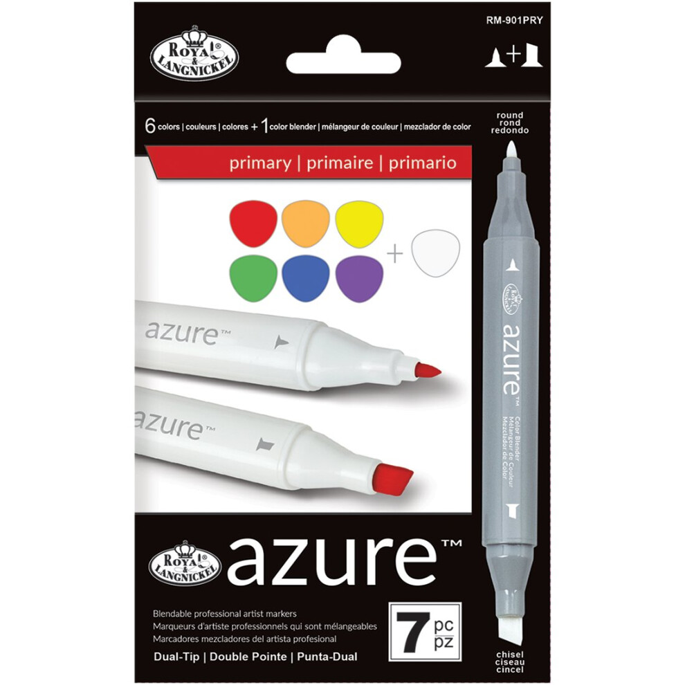 Azure Marker Set 7/Pkg-Primary Colors-image-OPC-PKQ8Y8-NEW