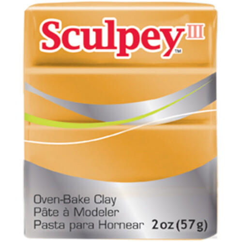 Sculpey III Πολυμερή Ψητού Πηλού, Χρυσό, Μη Τοξικό, 2 oz. Μπάρες