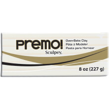 Sculpey Premo Polymerov pecic hlna bl netoxick 8 oz. bar Skvel pro vrobu perku na dovolenou DIY kombinovan mdia a domc dekoracn projekt