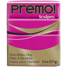 Sculpey Premo Polymeer Ovenbakklei Fuchsia Niet giftig 2 oz. bar Ideaal voor het maken van sieraden, doe-het-zelf mixed media en woondecoratieproject