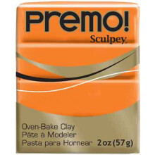 Sculpey Premo? Polymer Bake Clay Orange Non Toxic 2 oz. Bar ótimo para jóias que fabricam mídia mista de férias e projetos home d? cor. Prem