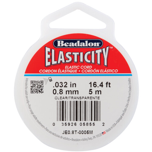Elasticity .8mmX5m-Clear