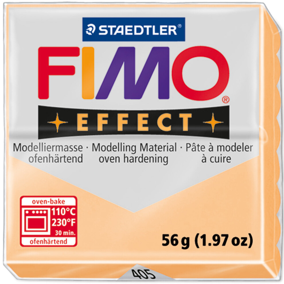 Staedtler Fimo Effect Polymer Clay 2Oz- Peach