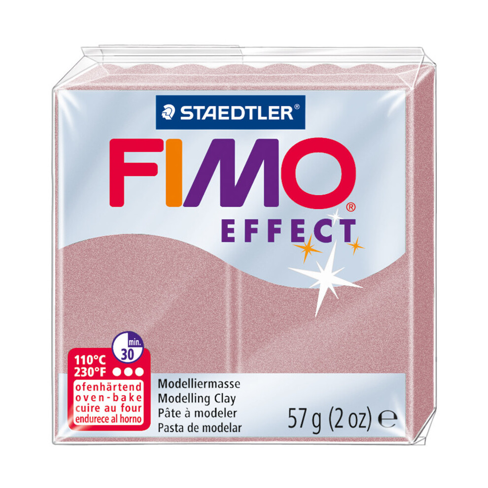 Fimo Effect Polymer Clay 2oz-Rose Pearl