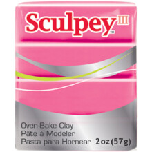Pasta de polímero - Sculpey - Rosa doce - Cozimento no forno - Flexível - Não tóxico