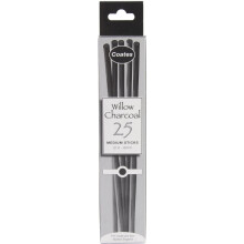 PH Coates Willow Charcoal 25/Pkg-Medium - 4mm To 6mm