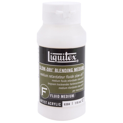 Liquitex Slow-Dri Blending Acrylic Fluid Medium-4oz