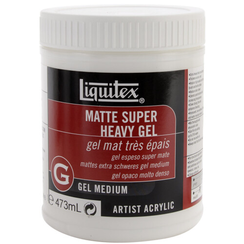Liquitex Super Heavy Matte Acrylic Gel Medium-16oz