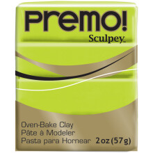 Pasta Polimérica SCULPEY Premo Wasabi - Flexível e Leve - Ideal para Joias e Decorações - POPE5022