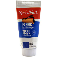 Speedball Stoffblockdruckfarbe, 2,5 Unzen, Blau