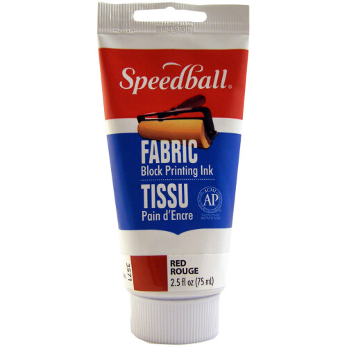 Fabric Block Printing Ink 2.5oz-Red