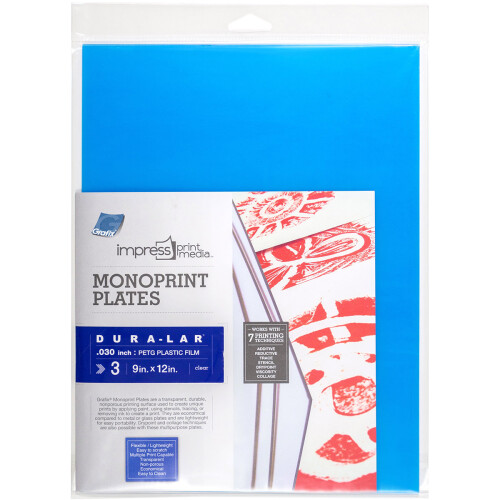 Impress Monoprint Plates 3/Pkg-9"X12"