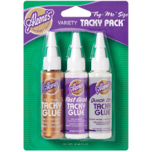 Aleene's Tackypk-25803 Experimente o tamanho da pacote brega .66oz 3/pkg original Grab e Quick Dry