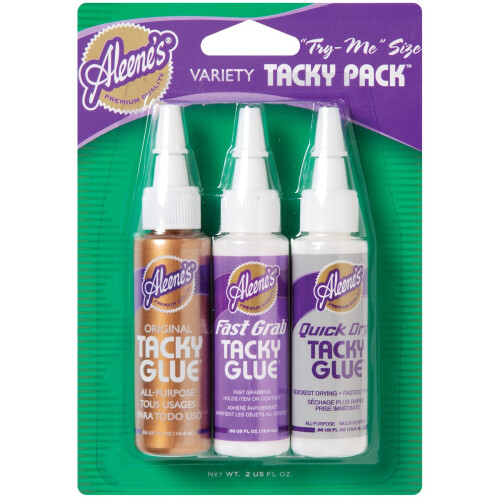 Aleene's TACKYPK-25803 Δοκιμάστε Μεγέθους Tacky Pack .66oz 3/Συσκευασία