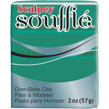 Pasta de modelar de polímero para cozimento Sculpey Soufflé - Verde Jade - N 6323 - 48 g